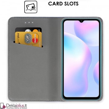 Telone smart magnet atverčiamas dėklas - raudonas (Xiaomi Redmi 9A)